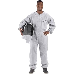 Bees & Co Natural Cotton Beekeeper Suit w/ Fencing Veil for $48 Bees & Co Natural Cotton Beekeeper Suit w/ Fencing Veil for $48
