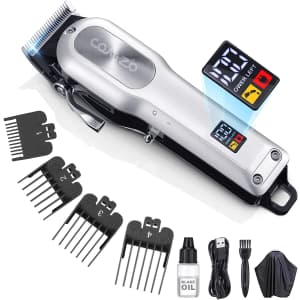 Comzio Cordless Electric Hair Clippers Kit for $19
