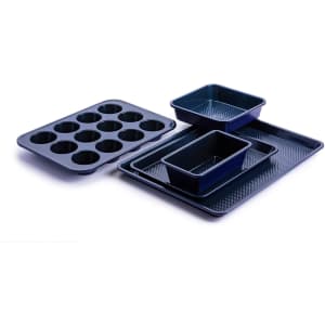 Blue Diamond Steel Nonstick 5-Piece Bakeware Set for $50
