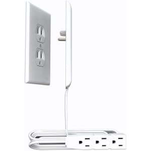 Sleek Socket Universal Outlet Cover w/ 8-Foot 3-Outlet Power Strip for $25