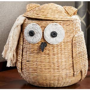 StyleWell Owl Water Hyacinth Woven Storage Basket w/ Lid for $48 StyleWell Owl Water Hyacinth Woven Storage Basket w/ Lid for $48