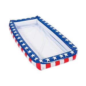 Fun Express Patriotic USA Inflatable Buffet for Fourth of July (Over 4 feet Long) Party Supplies for $25 Fun Express Patriotic USA Inflatable Buffet for Fourth of July (Over 4 feet Long) Party Supplies for $25