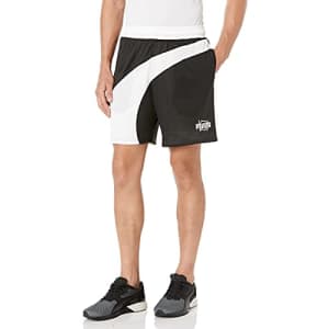 PUMA Men's Flare Shorts, Black, XXL for $21