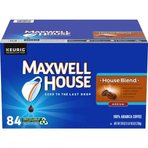 Maxwell House House Blend K-Cup Coffee Pods 84-Pack for $18 via Sub & Save Maxwell House House Blend K-Cup Coffee Pods 84-Pack for $18 via Sub & Save