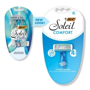 BIC Women's Soleil Bella 4-Blade Disposable Razor (6 Razors) for $3.05 Sub & Save BIC Women's Soleil Bella 4-Blade Disposable Razor (6 Razors) for $3.05 Sub & Save