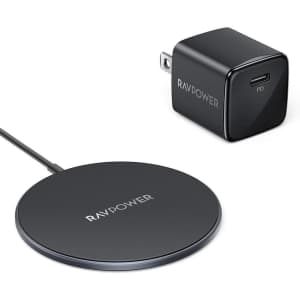 RAVPower USB-C Magnetic Wireless Charger for $9