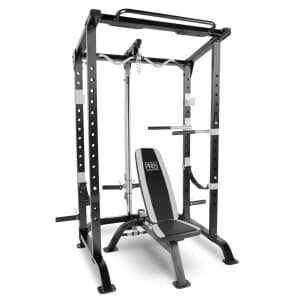 Marcy Pro Full Cage and Weight Bench Home Gym System for $620