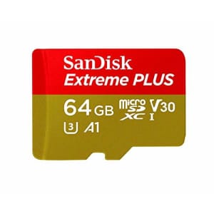 SanDisk Extreme PLUS 64GB microSDXC UHS-I Card - SDSQXBG-064G-GN6MA for $29