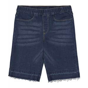 Calvin Klein Girls' Bermuda Denim Shorts, Super Soft Stretch Fabric, Functional Pockets, Zipper for $22