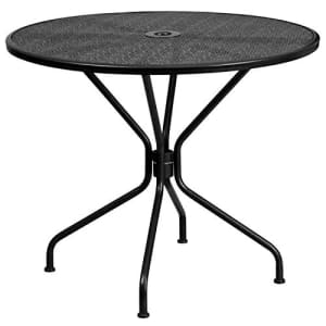 Flash Furniture Commercial Grade 35.25" Round Black Indoor-Outdoor Steel Patio Table for $113 Flash Furniture Commercial Grade 35.25" Round Black Indoor-Outdoor Steel Patio Table for $113