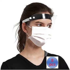 Giolshon Protective Face Visor 8-Pack for $4 Giolshon Protective Face Visor 8-Pack for $4