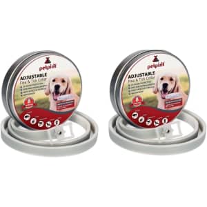 Petpirit Adjustable Flea & Tick Prevention Collar for Dogs 2-Pack for $20 Petpirit Adjustable Flea & Tick Prevention Collar for Dogs 2-Pack for $20