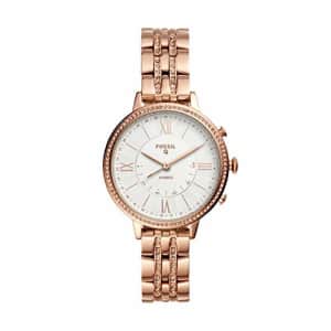 Fossil Women's Jacqueline Stainless Steel Hybrid Smartwatch, Color: Rose Gold (Model: FTW5034) for $200