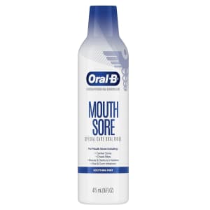 Oral-B Mouth Sore Mouthwash Special Care Oral Rinse 16 fl. oz. for $7 Oral-B Mouth Sore Mouthwash Special Care Oral Rinse 16 fl. oz. for $7