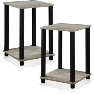 Furinno Turn-N-Tube End Table 2-Pack for $25