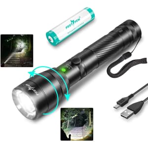 Peetpen Rechargeable LED Tactical Flashlight for $23 Peetpen Rechargeable LED Tactical Flashlight for $23