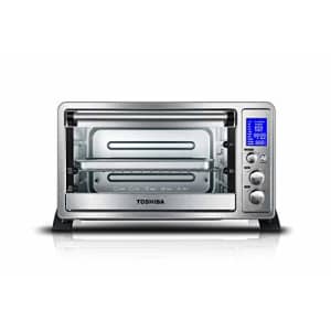 Toshiba AC25CEW-SS Digital Oven with Convection/Toast/Bake/Broil Function, 6-Slice Bread/12-Inch for $63 Toshiba AC25CEW-SS Digital Oven with Convection/Toast/Bake/Broil Function, 6-Slice Bread/12-Inch for $63