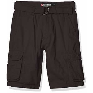 Southpole - Kids Boys' Big Belted Ripstop Basic Cargo Shorts, Dark Grey As, 8 for $17 Southpole - Kids Boys' Big Belted Ripstop Basic Cargo Shorts, Dark Grey As, 8 for $17