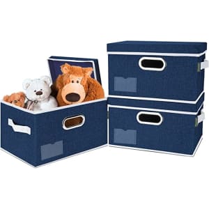 Baleine Fabric Storage Bins w/ Lids for $24 Baleine Fabric Storage Bins w/ Lids for $24
