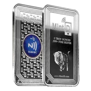 5-oz. MintID Buffalo Silver Bar for $131 5-oz. MintID Buffalo Silver Bar for $131
