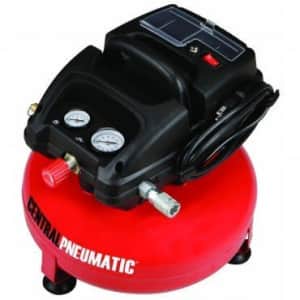 1/3 Horsepower 3 Gallon 100 PSO Oilless Pancake Air Compressor by CENTRAL PNEUMATIC At The for $161