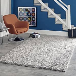 Unique Loom Solo Solid Shag Collection Area Rug- Modern Plush Rug Lush & Soft (2' 2 x 3' 0 for $35