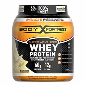 Body Fortress Super Advanced Whey Protein Powder, Gluten Free, Banana Cream, 2 Pound for $17 Body Fortress Super Advanced Whey Protein Powder, Gluten Free, Banana Cream, 2 Pound for $17