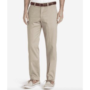 Eddie Bauer Men's Dress Performance Flat-Front Slim Khakis for $24 Eddie Bauer Men's Dress Performance Flat-Front Slim Khakis for $24