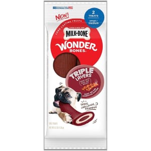 Milk-Bone Wonder Bones Triple Layers Dog Treats 8-Pack for $20
