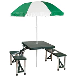 Stansport Folding Picnic Table with Umbrella for $59