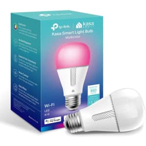 TP-Link Kasa Multicolor Smart Light Bulb for $15