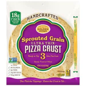 Golden Home Sprouted Grain Ultra Thin Pizza Crust 3-Pack for $7.96 via Sub & Save