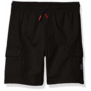 Nautica Boys' Cargo Pocket Drawstring Shorts, Black, Medium (10/12) for $35