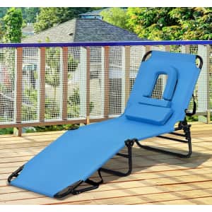 Costway Beach Lounge Chair for $89 Costway Beach Lounge Chair for $89