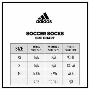adidas Unisex Metro IV OTC Soccer Socks (1-Pair) for $12 adidas Unisex Metro IV OTC Soccer Socks (1-Pair) for $12