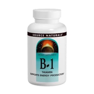 Source Naturals Vitamin B-1 100mg, 100 Tablets (Pack of 2) for $29
