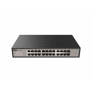 Netis 24-Port Unmanaged 10/100/1000 Mbps Gigabit Ethernet Switch Rack Mountable Fanless Commercial for $80
