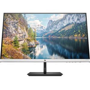 HP 27-inch Monitor with Height Adjust (27f 4K, Natural Silver and Black) for $288