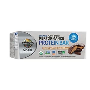 Garden of Life SPORT Organic Plant Based Performance Protein Bars - Peanut Butter Chocolate, 12 for $35