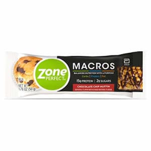 Zone Perfect Macros Protein Bars, with 15g Protein, 2g Sugars, and 18 Vitamins & Minerals, for $28