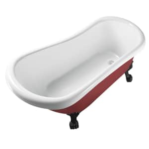 Streamline Bath Clawfoot Soaking Acrylic Bathtub for $534 Streamline Bath Clawfoot Soaking Acrylic Bathtub for $534