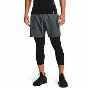 Under Armour Men's Woven Graphic Shorts, Pitch Gray (012)/Black, Medium for $30