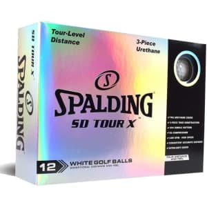 Spalding SD Tour X Golf Ball 12-Pack for $15