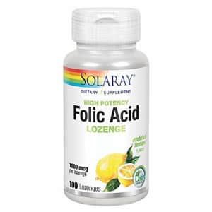 Solaray High Potency Folic Acid Lozenge 1000 mcg | Healthy Prenatal Support & More | Natural Lemon for $10 Solaray High Potency Folic Acid Lozenge 1000 mcg | Healthy Prenatal Support & More | Natural Lemon for $10