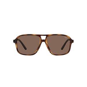 Polo Ralph Lauren Men's PH4177U Universal Fit Rectangular Sunglasses, Shiny Havana/Brown, 58 mm for $85