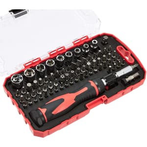 Amazon Basics 73-Pc. Magnetic Ratchet Wrench & Screwdriver Set for $12 Amazon Basics 73-Pc. Magnetic Ratchet Wrench & Screwdriver Set for $12