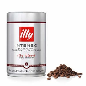 illy Intenso Whole Bean Coffee, Dark Roast, Intense, Robust and Full Flavored With Notes of Deep for $12