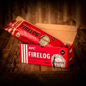 KFC 11 Herbs & Spices Firelog for $3