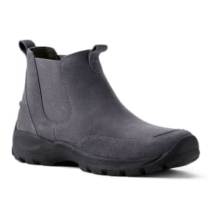 Lands' End Men's All Weather Suede Leather Chelsea Boots for $36