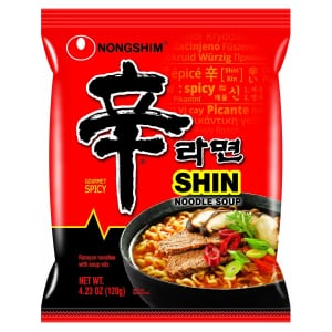 Nongshim Shin Ramyun 4.2-oz. Noodle Soup 20-Pack for $17 Nongshim Shin Ramyun 4.2-oz. Noodle Soup 20-Pack for $17